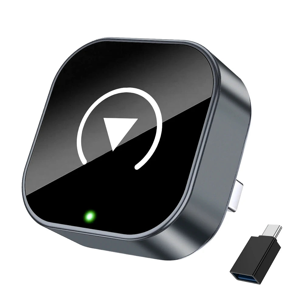 Adaptador Inalámbrico CarPlay + Android Auto 2 en 1